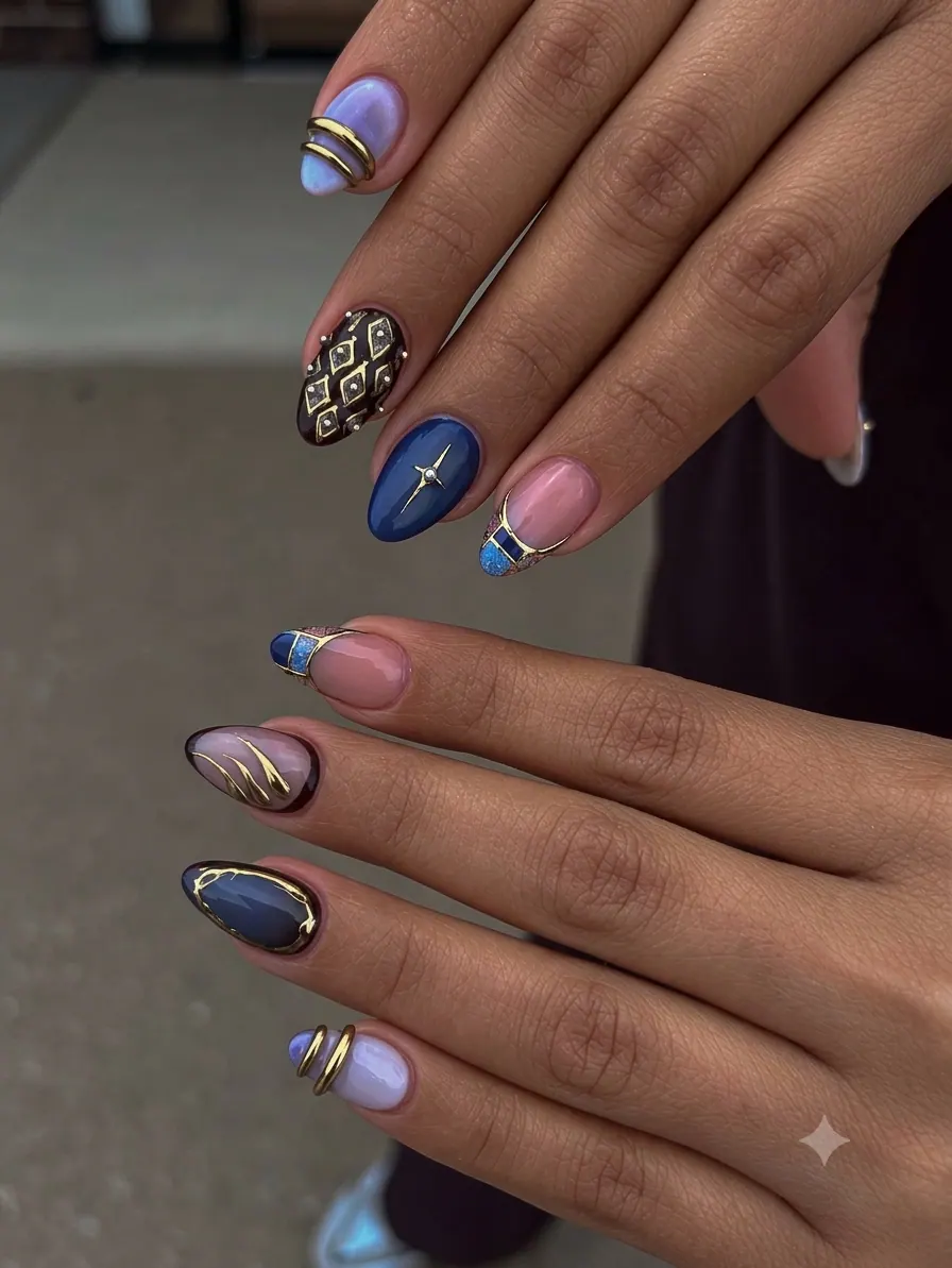 Chrome set from the Innovate nail bar