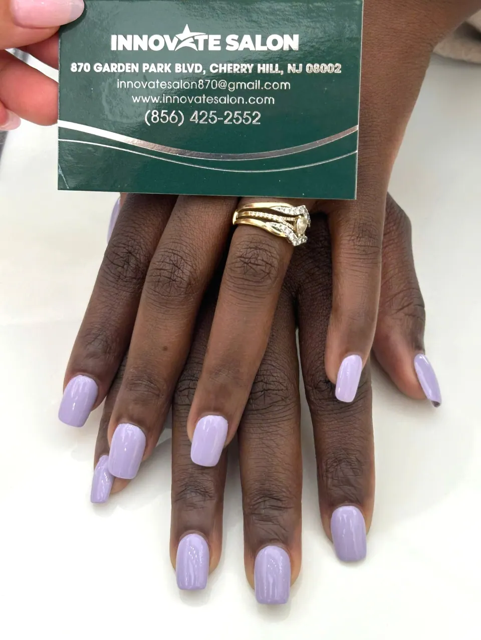 Ombré & solid set from the Innovate nail bar