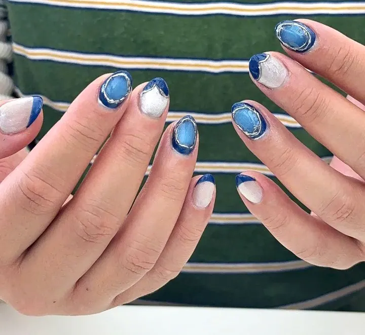 Chrome set from the Innovate nail bar